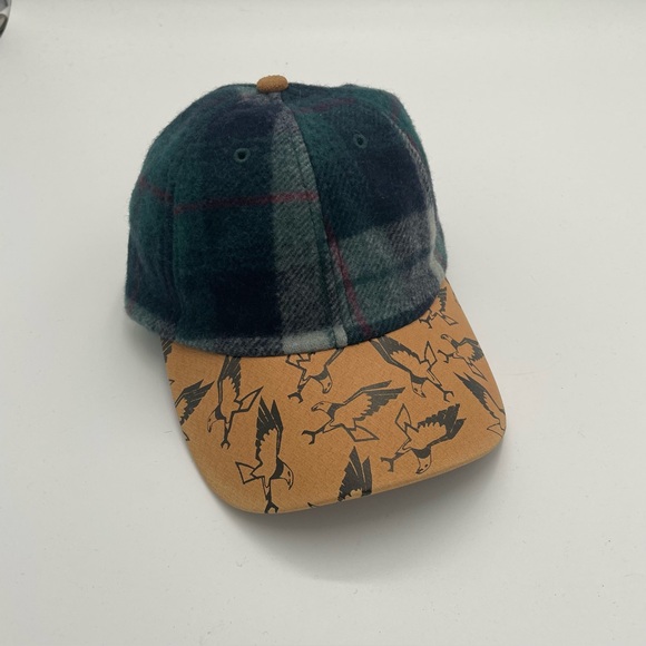 Vintage Flannel mega cap Animal Print Hat - Picture 1 of 4